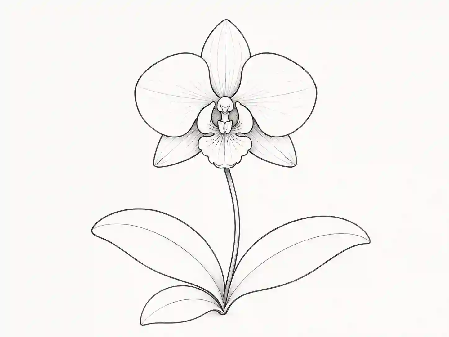 orchid drawing