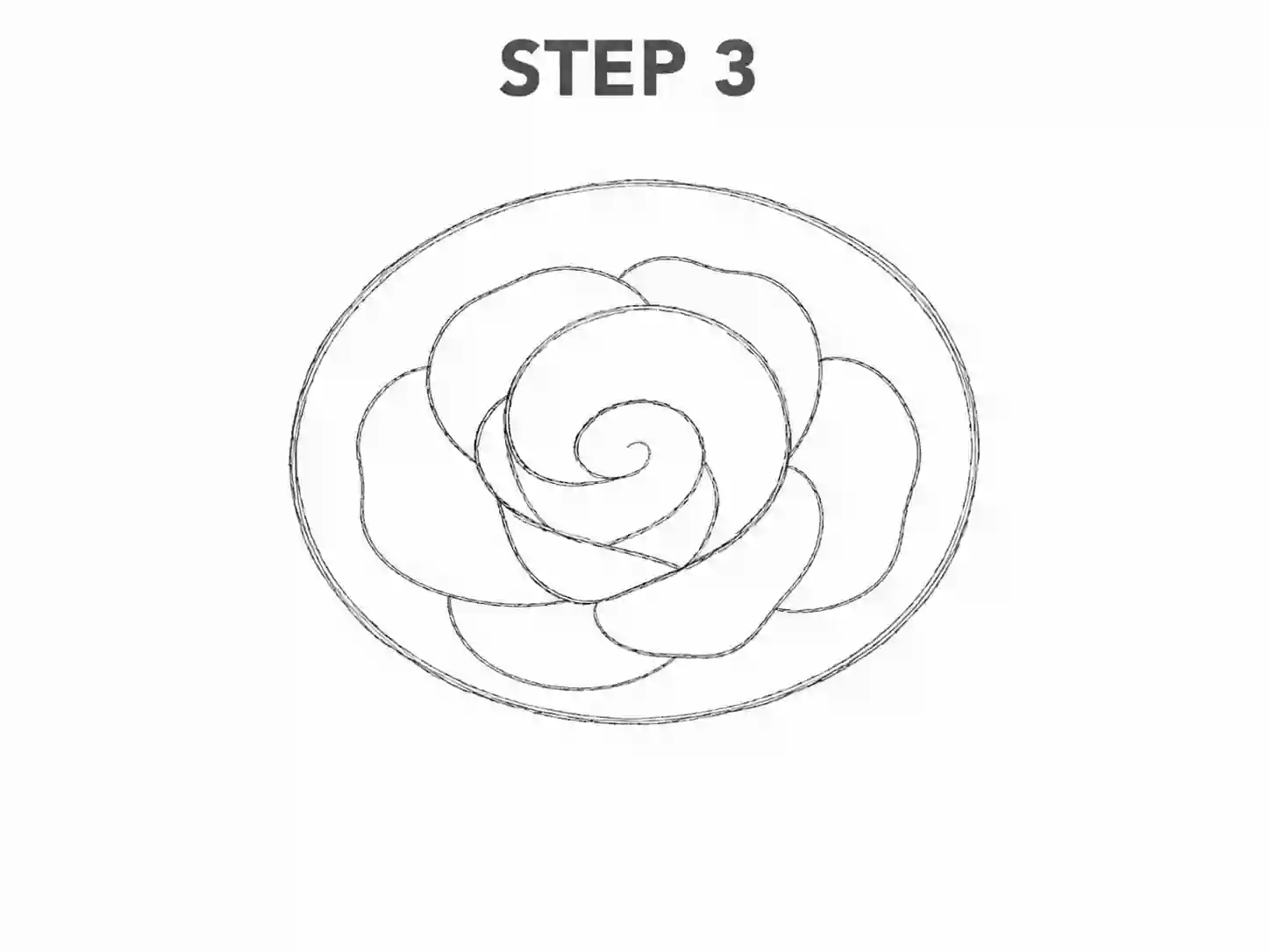 Build the middle petals