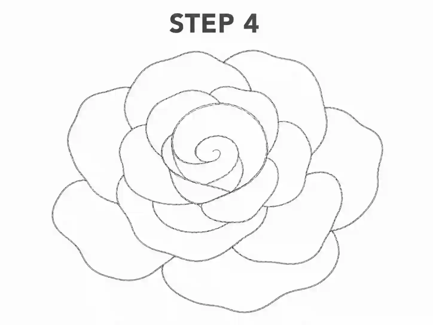 Add the outer petals
