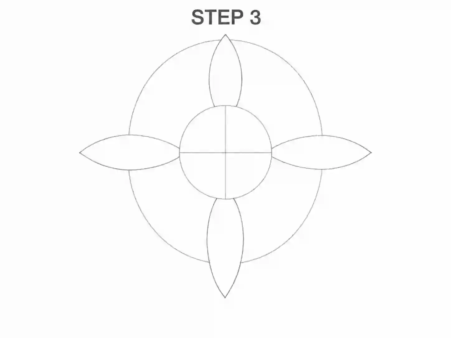 Place the first sunflower petals