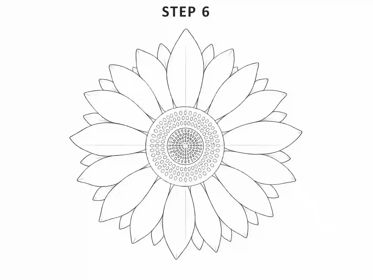 Create the sunflower seed pattern